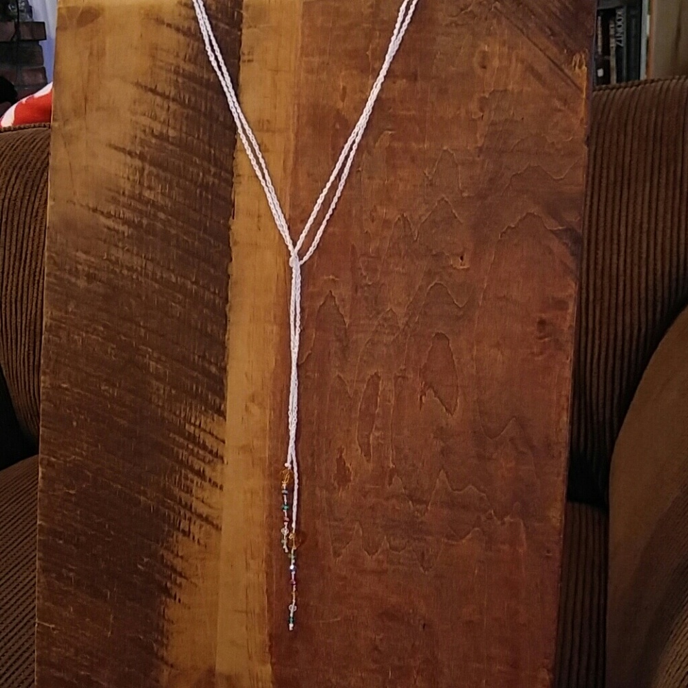 Handmade OOAK Lariat Crystal Necklace